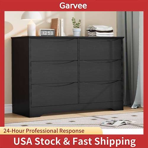 Wooden dresser with drawers - with, 6