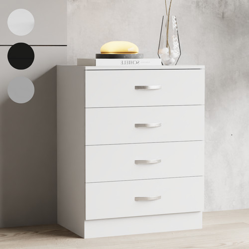 Modern white chest - white, of