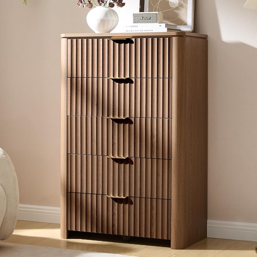 Fluted drawers dresser for - fluted, 5
