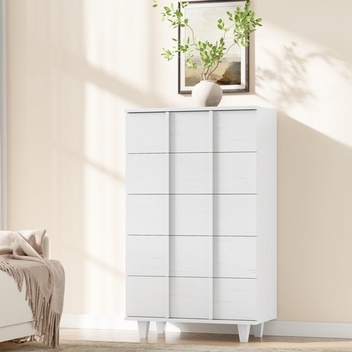 Tall fluted dresser - fluted, for