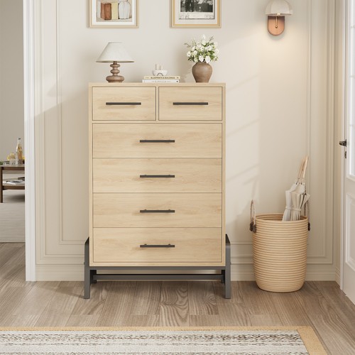 Drawer dresser for bedroom - 6-drawer,