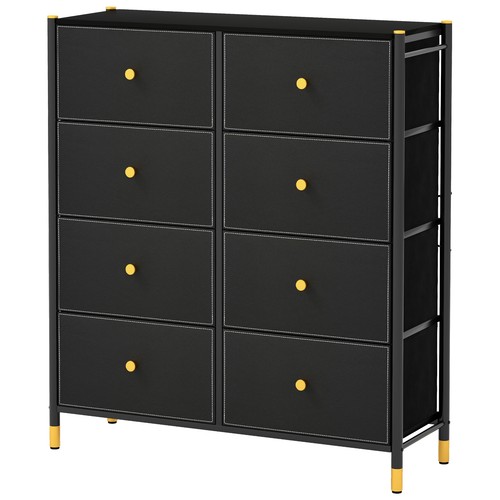 Drawer fabric dresser - fabric, w/