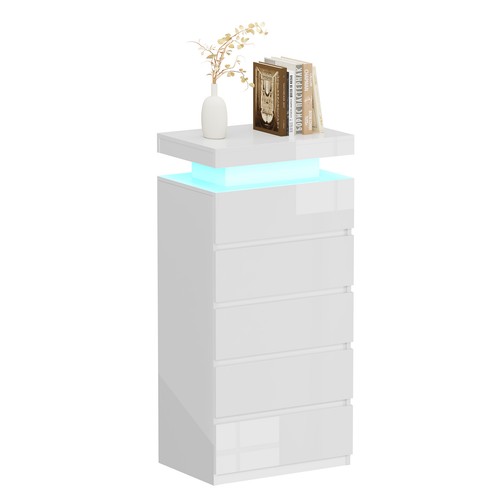 High gloss chest - chest, drawers