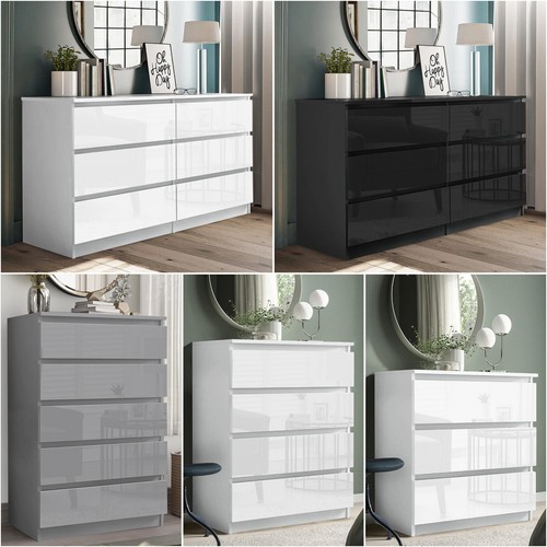High gloss chest drawers - of,